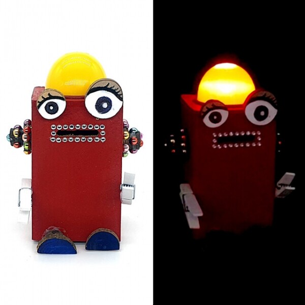 키즈킹-창의미술 만들기,저금통 만들기/로봇 LED