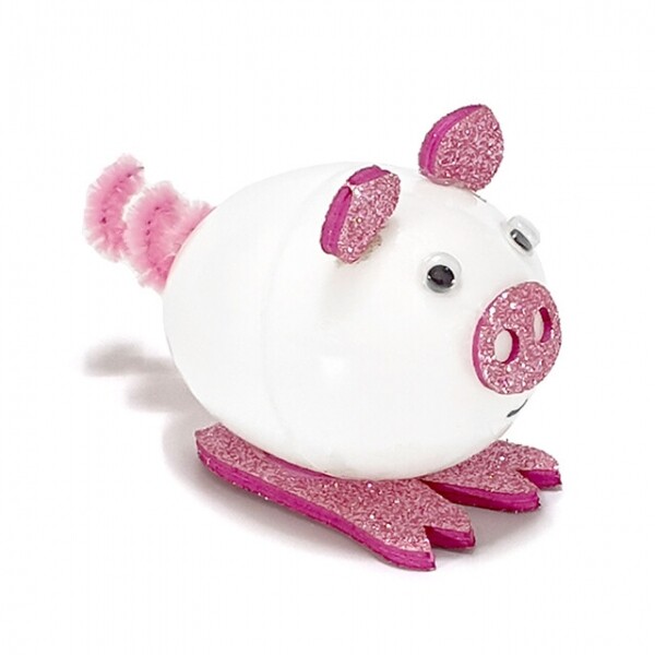 키즈킹-창의미술 만들기,동물 LED 만들기/핑크돼지