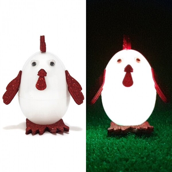 키즈킹-창의미술 만들기,동물 LED 만들기/붉은닭