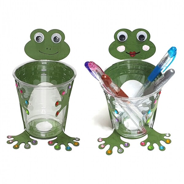 키즈킹-창의미술 만들기,컵 연필꽂이 만들기/종이 개구리