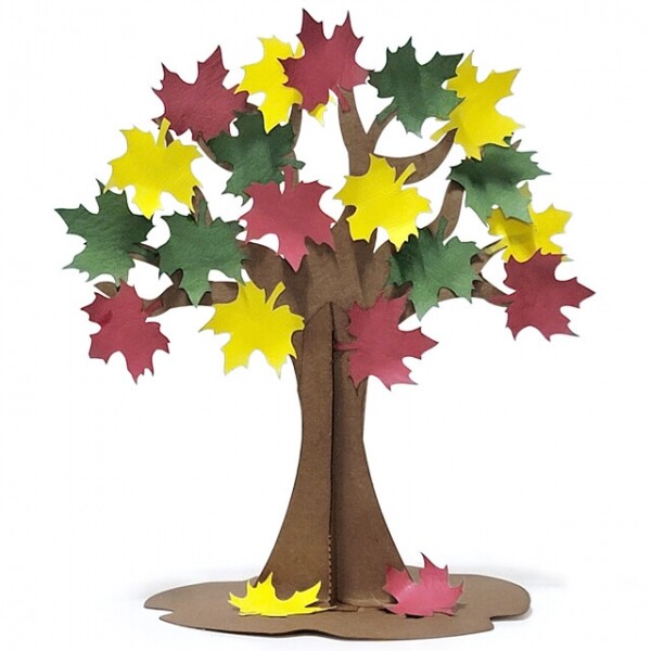 키즈킹-창의미술 만들기,종이나무 꾸미기/가을 종이 단풍나무