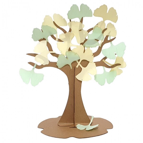 키즈킹-창의미술 만들기,종이나무 꾸미기/가을 한지 은행나무