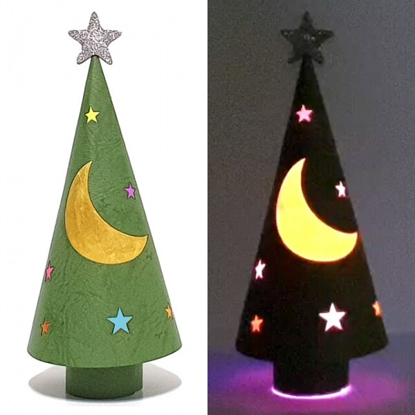 키즈킹-창의미술 만들기,크리스마스 만들기/LED 종이 트리