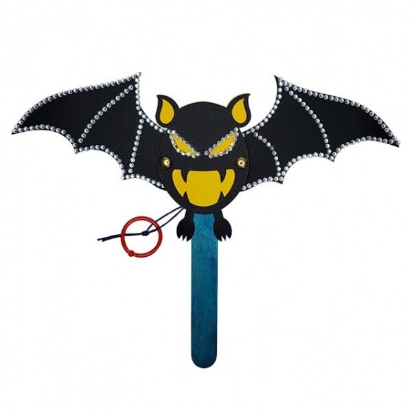 키즈킹-창의미술 만들기,할로윈 움직이는 박쥐 만들기